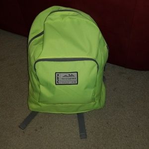 NWOT Kavu neon yellow backpack